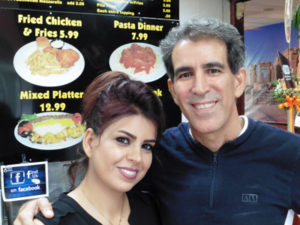 Reza and Ameneh Bassami offer traditional Iranian kabobs along with pizza and Greek specialties.